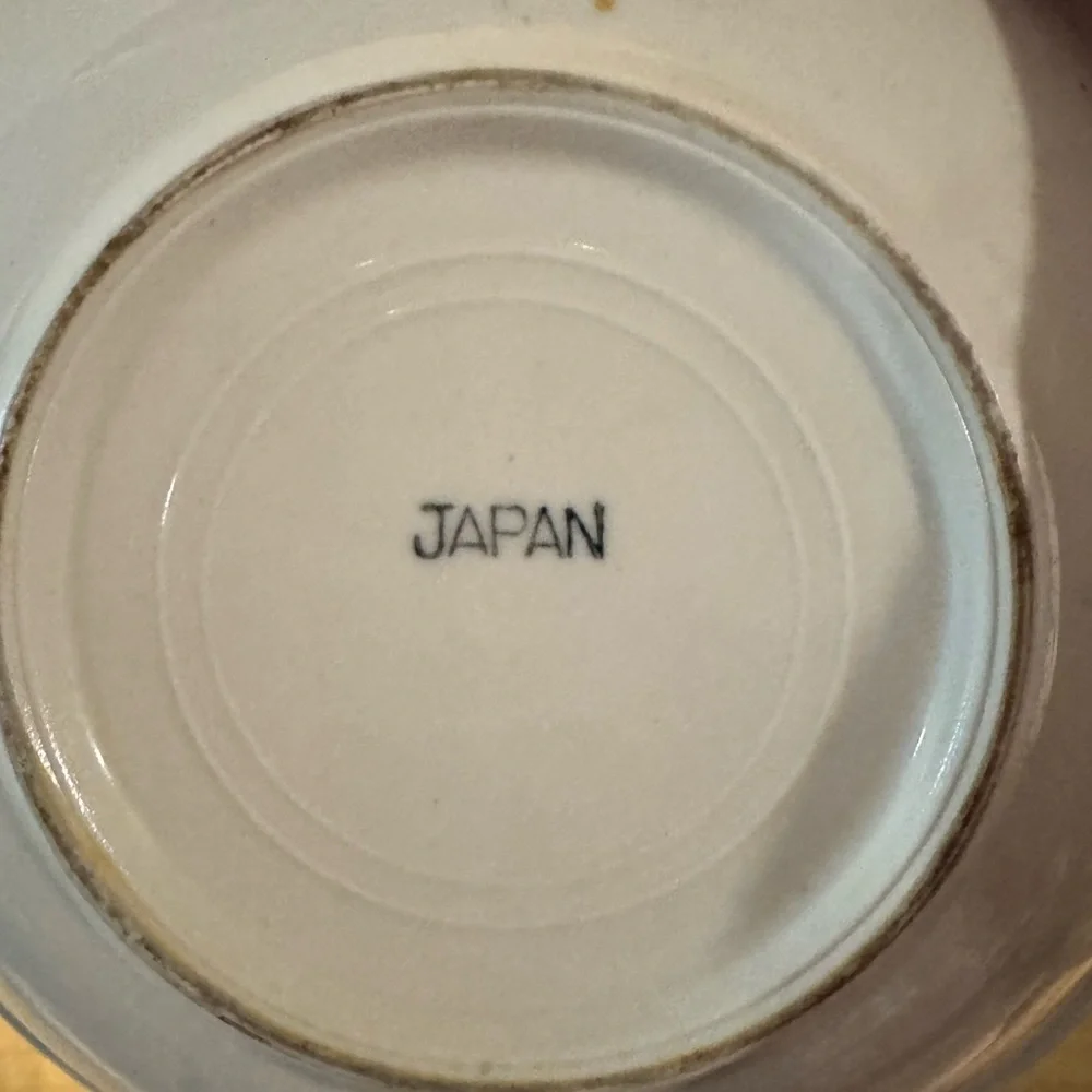 Vintage Japanese Blue Willow Bowl. 6